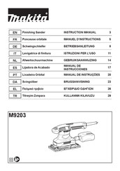 Makita M9203B Instruction Manual