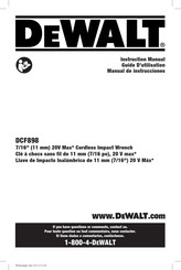 DeWalt DCF898B Instruction Manual