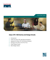 Cisco CTE 1400 Series Quick Start Manual