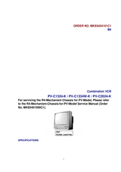 Panasonic OmniVision PV-C1324-K Manual