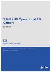 Genie GHDPIR Quick Start Manual
