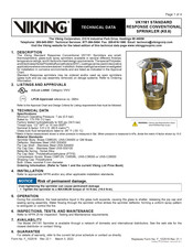 Viking VK1181 Technical Data Manual