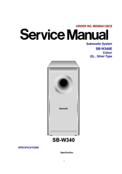 Panasonic SB-W340E Service Manual