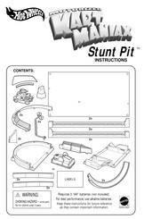 Mattel Hot Wheels MOTORIZED KART MANIAX Stunt Pit Instructions