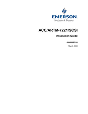 Emerson ACC/ARTM-7221/SCSI Installation Manual