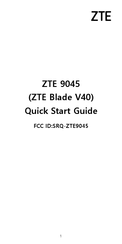 Zte Blade V40 Smart Quick Start Manual