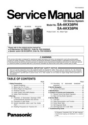 Panasonic SA-AKX38PN Service Manual