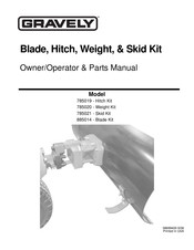 Gravely 785021 Owner/Operator & Parts Manual