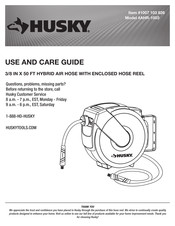 Husky AHR-1003 Use And Care Manual