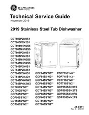 Haier GE CDT800P2N2S1 Technical Service Manual