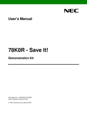 NEC 78K0R - Save It! User Manual
