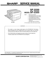 Sharp SF-2320 Service Manual