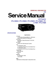 Panasonic PT-L1759X Service Manual