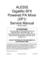 Alesis XP1 Service Manual