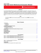 Texas Instruments HSS-MOTHERBOARDEVM User Manual