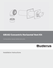 Buderus GB162 Installation Instructions Manual