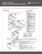 Performance PLTLEG-BEV24 Assembly Instructions