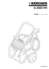Kärcher G 2650 HH Operator's Manual