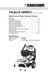 Kärcher K14000 G Operator's Manual