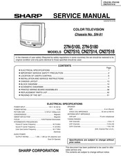 Sharp 27N S100 Service Manual