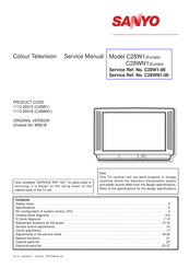 Sanyo 1113 29315 Service Manual
