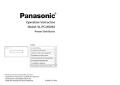 Panasonic VL-PC3800BX Operation Instruction Manual