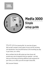 Jbl Media 3000 Simple Setup Manual