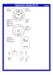 Casio IQ-70 Operation Manual