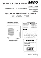Sanyo SAP-DMRV93GJH Technical & Service Manual