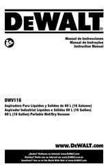 DeWalt DWV116-AR Instruction Manual