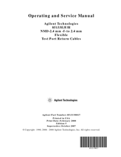Agilent Technologies 85133H Operating And Service Manual