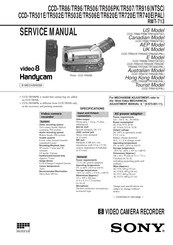 Sony Handycam CCD-TR502E Service Manual