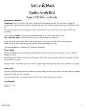 Feather & Black Radley Single Bed Assembly Instructions