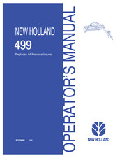 New Holland Haybine 499 Operator's Manual