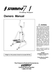 Stamina 71 Folding Stepper Owner's Manual