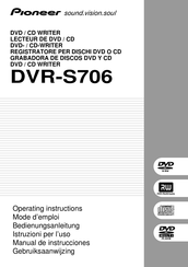 Pioneer DVR-S706 Operating Instructions Manual