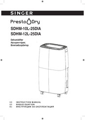 Singer PrestoDry SDHM-10L-25DIA Instruction Manual