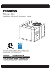 Fedders APCE1360B1A Installation, Operation & Maintenance Manual