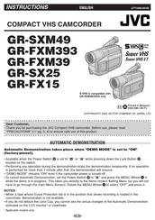JVC GR-FXM393 Instructions Manual