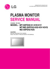 LG MZ-50PZ43VS Service Manual