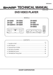 Sharp DV-550W/X Technical Manual