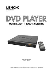 Lenoxx DVD3460N Instructions Manual