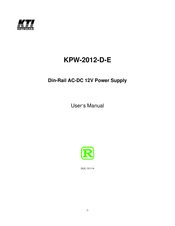 KTI Networks KPW-2012-D-E User Manual