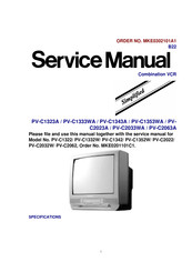 Panasonic PV-C1333WA Service Manual