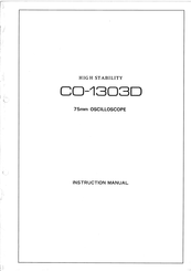 Kenwood CO-1303D Instruction Manual