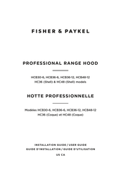 Fisher & Paykel HCB36-12 Installation Manual/User Manual