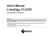 Eizo ColorEdge CG2420 User Manual
