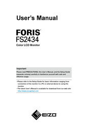 Eizo Foris FS2434-BK User Manual