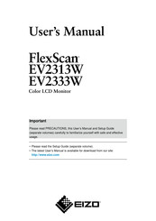 Eizo FlexScan EV2333WH User Manual