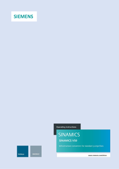 Siemens SINAMICS V50 Operating Instructions Manual